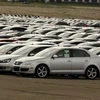 Ôtô của Tập đoàn Volkswagen và Audi tại một bãi đỗ xe ở Michigan, Mỹ. (Nguồn: AFP/TTXVN)