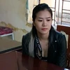 Đối tượng Nguyễn Thị Bích Hạnh tại cơ quan điều tra. (Ảnh: Hoàng Hương/TTXVN phát)
