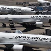 Máy bay chở khách của Hãng hàng không Japan Airlines tại sân bay quốc tế Haneda ở Tokyo, Nhật Bản. (Nguồn: AFP/TTXVN)