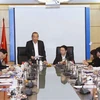 Phó Thủ tướng Thường trực Chính phủ Trương Hòa Bình, Trưởng đoàn công tác 717 phát biểu kết luận cuộc họp. (Ảnh: Doãn Tấn/TTXVN)
