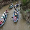 Du lịch sinh thái tại Tiền Giang. (Ảnh: Minh Trí/TTXVN)
