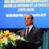Ông Vincent Floreani, Tổng Lãnh sự Pháp tại Thành phố Hồ Chí Minh, phát biểu tại lễ kỷ niệm. (Ảnh: Thanh Vũ/TTXVN)