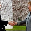 Thủ tướng Đức Angela Merkel và người đồng cấp Anh Theresa May trong cuộc gặp tại Berlin ngày 11/12. (Nguồn: Reuters)