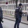 Cảnh sát Đan Mạch tuần tra ở Copenhagen. (Nguồn: AFP/TTXVN)