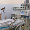 Bệnh nhân Nguyễn Văn Dũng điều trị tại Bệnh viện đa khoa tỉnh Đồng Nai. (Ảnh: Lê Xuân/TTXVN)