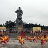 Lễ kỷ niệm 229 năm Nguyễn Huệ lên ngôi Hoàng đế và chiến thắng Ngọc Hồi-Đống Đa. (Ảnh: Quốc Việt/TTXVN)