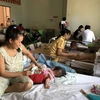 Bệnh nhi mắc bệnh sởi đang điều trị tại Bệnh viện Nhi đồng 2 Thành phố Hồ Chí Minh. (Ảnh: Đinh Hằng/TTXVN)