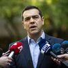 Thủ tướng Hy Lạp Alexis Tsipras phát biểu với báo giới tại thủ đô Athens. (Nguồn: AFP/TTXVN)