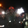 Các thợ mỏ được giải cứu an toàn hôm 3/2. (Nguồn: gestion.pe)