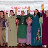 Đại biểu phụ nữ Việt Nam-Campuchia tham gia giao lưu. (Ảnh: Lê Sen/TTXVN)