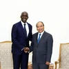 Thủ tướng Nguyễn Xuân Phúc tiếp ông Makhtar Diop, Phó Chủ tịch Ngân hàng Thế giới. (Ảnh: Thống Nhất/TTXVN)