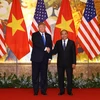 Thủ tướng Nguyễn Xuân Phúc hội kiến Tổng thống Hoa Kỳ Donald Trump. (Ảnh: Thống Nhất/TTXVN)