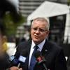 Thủ tướng Australia Scott Morrison phát biểu với báo giới tại Sydney. (Nguồn: AFP/TTXVN)