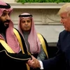 Tổng thống Mỹ Donald Trump và Thái tử Saudi Arabia Mohammed bin Salman trong cuộc gặp tại Washington tháng 3/2018. (Nguồn: Reuters)