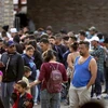 Người di cư Trung Mỹ tại Coahuila, Mexico, giáp biên giới với Mỹ. (Nguồn: AFP/TTXVN)