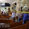 Hiện trường vụ đánh bom tại nhà thờ ở Tanta tháng 4/2017. (Nguồn: AFP/TTXVN)
