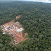 Một khoảng rừng Amazon bị phá hủy. (Nguồn: AFP/TTXVN)