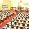 Kỳ họp thứ 7 Hội đồng Nhân dân Thành phố Hà Nội khóa XV. (Ảnh: Nguyễn Thắng/TTXVN)