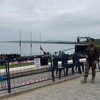 Cảnh sát Thổ Nhĩ Kỳ tuần tra tại địa điểm diễn ra lễ tưởng niệm Chiến tranh Thế giới Thứ nhất tại Gallipoli. (Nguồn: stuff.co.nz)