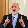 Ngoại trưởng Iran Mohammad Javad Zarif phát biểu tại một cuộc họp báo ở Tehran. (Nguồn: AFP/TTXVN)