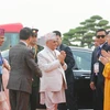 Thủ tướng Nepal Khadga Prasad Sharma Oli đến dự khai mạc Đại lễ Phật đản Liên hợp quốc lần thứ 16 - Vesak 2019. (Ảnh: Thành Đạt/TTXVN)