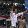 Tổng thống Indonesia Joko Widodo trong cuộc vận động tranh cử ở Jakarta. (Nguồn: THX/TTXVN)
