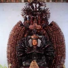 Bảo vật Quốc gia tượng Phật Quan Âm Thiên Thủ Thiên Nhãn được tạo tác vào đầu thế kỷ 19. (Ảnh: Phạm Kiên/TTXVN)