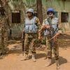 Binh sỹ thuộc phái bộ gìn giữ hòa bình Liên hợp quốc ở Nam Sudan (UNMISS) tuần tra tại Leer . (Nguồn: AFP/TTXVN)