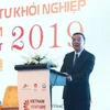 Bộ trưởng Bộ Khoa học và Công nghệ Chu Ngọc Anh phát biểu tại diễn đàn. (Ảnh: Danh Lam/TTXVN)