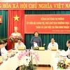 Phó Chủ tịch Thường trực Quốc hội Tòng Thị Phóng phát biểu tại buổi làm việc với lãnh đạo chủ chốt tỉnh Ninh Thuận. (Ảnh: Công Thử/TTXVN)