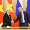 Tổng Bí thư, Chủ tịch nước Nguyễn Phú Trọng và Tổng thống Nga Vladimir Putin. (Ảnh: Trí Dũng/TTXVN)
