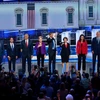 10 ứng cử viên của đảng Dân chủ đã tham gia cuộc tranh luận trực tiếp. (Nguồn: nytimes.com)