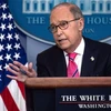 Cố vấn kinh tế Nhà Trắng Larry Kudlow trong cuộc họp báo tại Nhà Trắng. (Nguồn: AFP/TTXVN)