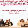 Các đại biểu tại vòng đàm phán hòa bình Afghanistan ở Doha, Qatar. (Ảnh: AFP/TTXVN)
