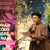 Ông Dương Văn Quynh, Phó Cục trưởng Cục Mỹ thuật, Nhiếp ảnh và Triển lãm, phát biểu tại lễ khai mạc triển lãm. (Ảnh: Mạnh Hùng/TTXVN)