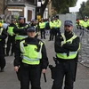 Cảnh sát gác tại thủ đô London, Anh. (Nguồn: AFP/TTXVN)
