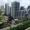 Khu tái định cư 12.500 căn hộ tại Khu đô thị mới Thủ Thiêm. (Ảnh: Quang Nhựt/TTXVN)