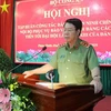 Thứ trưởng Bùi Văn Nam phát biểu chỉ đạo tại Hội nghị tập huấn. (Nguồn: bocongan.gov.vn)