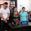 Các bị cáo tại phiên tòa. (Ảnh: Nguyễn Hoàng/TTXVN)