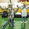 Robot Skybot F-850 (Fedor) của Nga được thử nghiệm tại sân bay vũ trụ Baikonur, Kazakhstan. (Ảnh: AFP/TTXVN)