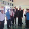 Đoàn đại biểu Tổng đồng minh chức nghiệp Triều Tiên thăm Dự án thiết chế Công đoàn tại Hà Nam. (Ảnh: Thanh Tuấn/TTXVN)