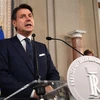 Thủ tướng Italy được chỉ định Giuseppe Conte trong cuộc họp báo sau khi hội kiến Tổng thống Sergio Mattarella tại Rome, ngày 4/9. (Ảnh: THX/TTXVN)