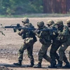 Binh sỹ Đức tham gia cuộc tập trận của NATO tại Munster, miền Bắc Đức. (Ảnh: AFP/TTXVN)
