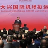 Chủ tịch Trung Quốc Tập Cận Bình chính thức khai trương Sân bay quốc tế Đại Hưng. (Nguồn: Reuters)