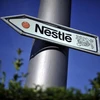 Biểu tượng Nestle tại Vevey, Thụy Sĩ. (Ảnh: AFP/TTXVN)