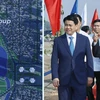 Thủ tướng Nguyễn Xuân Phúc và các đại biểu dự Lễ khởi công. (Ảnh: Thống Nhất/TTXVN)