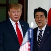 Tổng thống Mỹ Donald Trump và Thủ tướng Nhật Bản Shinzo Abe. (Nguồn: Xihua)