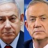 Thủ tướng Israel Benjamin Netanyahu (trái) và lãnh đạo đảng liên minh Xanh-Trắng Benny Gantz (phải). (Ảnh: AFP/TTXVN)