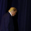 Tổng thống Mỹ Donald Trump rời một cuộc họp báo tại New York ngày 25/9. (Ảnh: THX/TTXVN)
