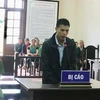 Bị cáo Bùi Trung Kiên tại phiên tòa nghe Hội đồng xét xử tuyên án. (Ảnh: Vũ Hà/TTXVN)